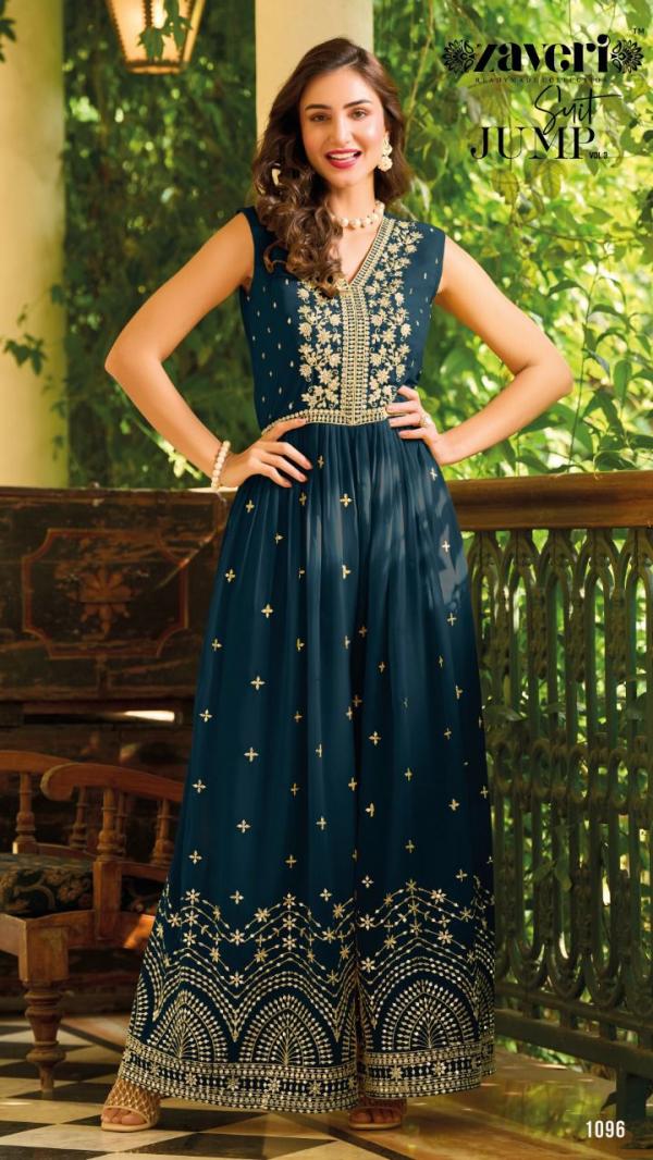 Zaveri Jump Suit 3 Georgette  New Stylist Wear Collection